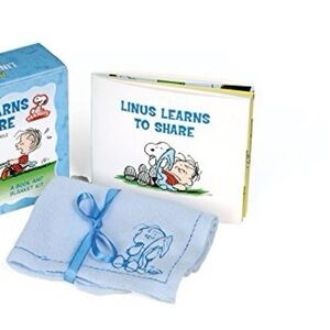 Peanuts Linus Learns to Share Blanket & Book Set